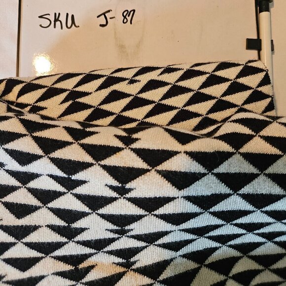 Carmen Marc Valvo Stretch Knit Geometric Print A-Line Circle Skirt - Picture 8 of 8